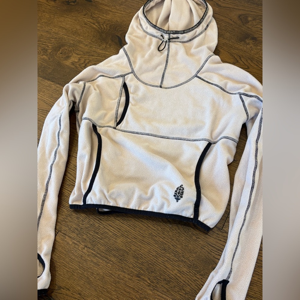 Free People FP Movement - On The Run Funnel Neck Pull Over Lightweight Hoodie